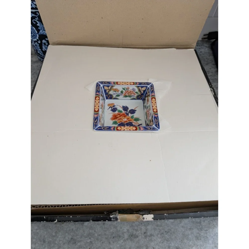 Vtg‎ Dynasty Imari Divided Appetizer Revolving Lazy Susan 5 Section Japan, BNIB